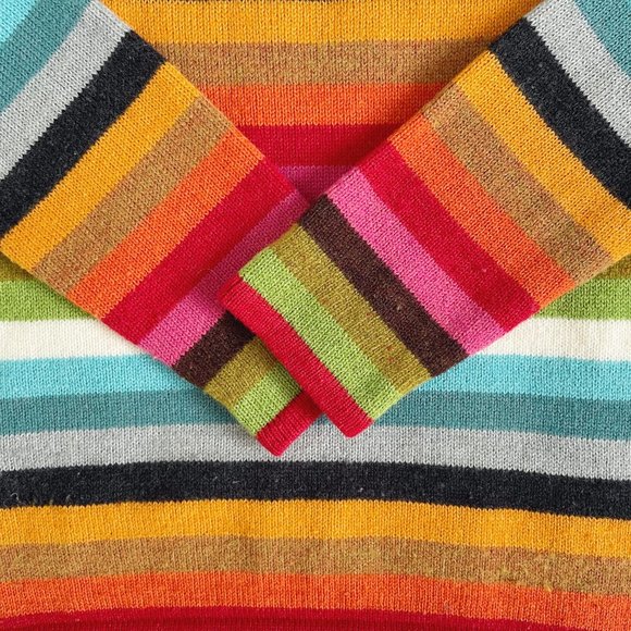 Liz Claiborne Rainbow Stripe Wool Blend Sweater (XS - S) - Picture 5 of 10